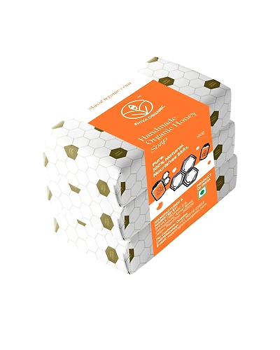 Shiva Organic Handmade Honey Milk Soap Set of 3-SOHMHSOAP3