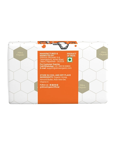 Shiva Organic Handmade Honey Milk Soap Set of 2-2