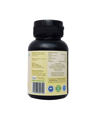 Shiva Organic Royal Jelly Freeze Dry 10-HDA:6% - 60 Capsule (250mg Each)-1