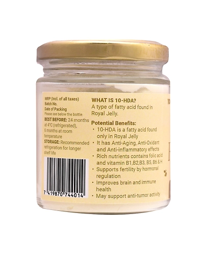 Shiva Organic Royal Jelly Powder - Freeze Dry 10-HDA:6% 100g-2