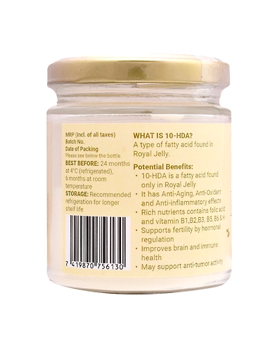 Shiva Organic Royal Jelly Powder - Freeze Dry 10-HDA:6% 50g-2