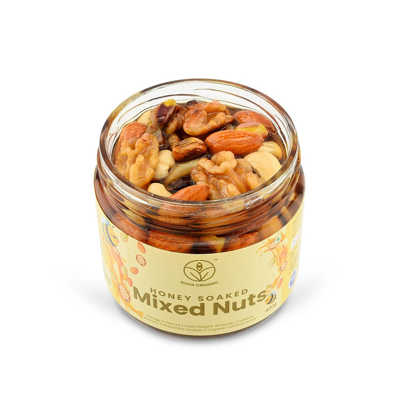 Shiva Organic Mixed Nuts Soaked in Organic Honey 400g-1