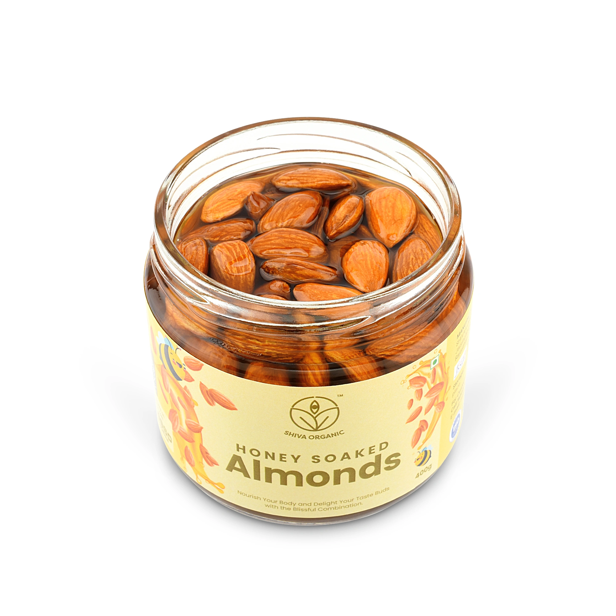 Shiva Organic Almonds Soaked in Organic Honey 400g-2