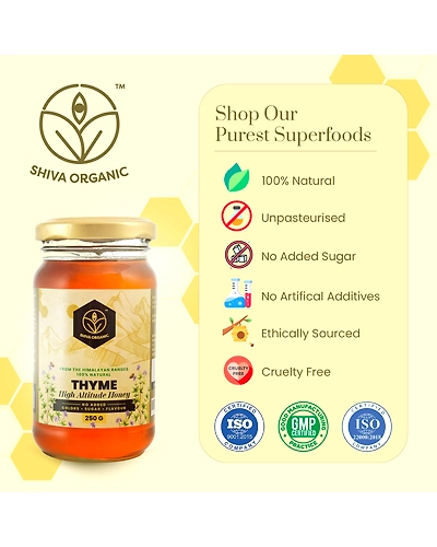 Shiva Organic Thyme High Altitude Honey 250g-3