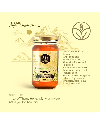 Shiva Organic Thyme High Altitude Honey 250g-4