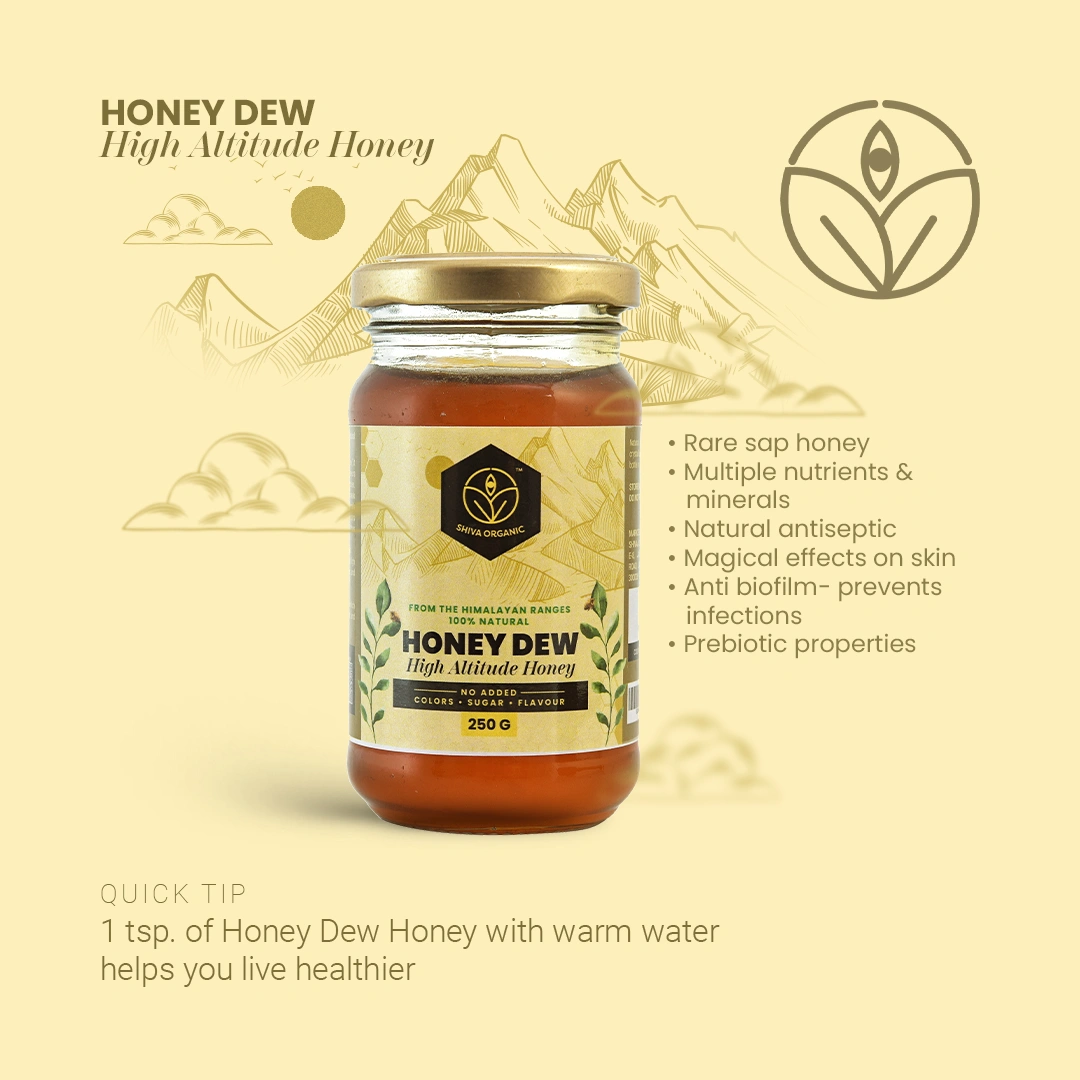 Shiva Organic Honey Dew High Altitude Honey 250g-3