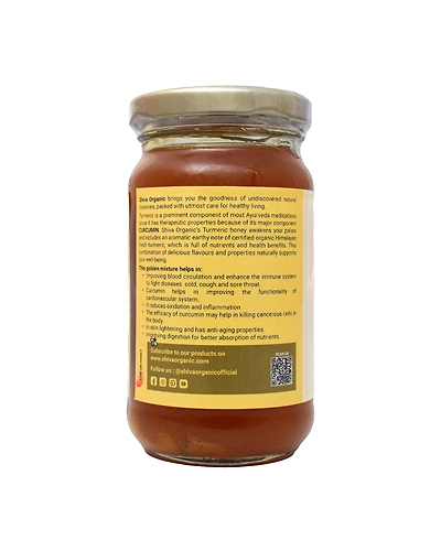 Shiva Organic Turmeric Infused Honey 250g-2