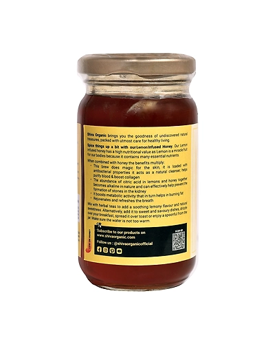 Shiva Organic Lemon Infused Honey 250g-2