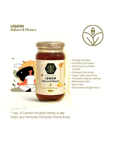 Shiva Organic Lemon Infused Honey 250g-3