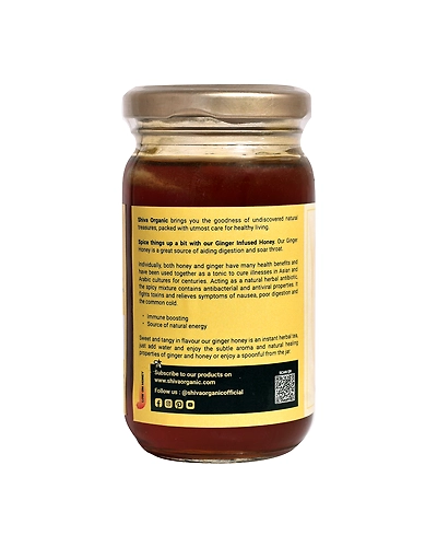 Shiva Organic Ginger Infused Honey 250g-2
