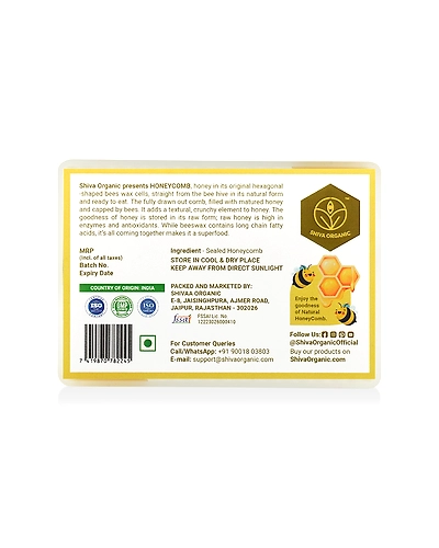 Shiva Organic HoneyComb - 100% Raw &amp; Natural 250g-2