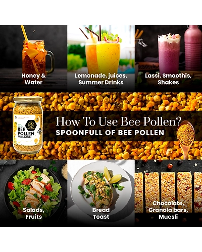 Shiva Organic Mustard Bee Pollen 250g-3
