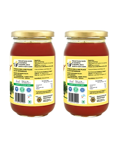 Shiva Organic Wild Forest Honey - Certified Organic 1kg-1