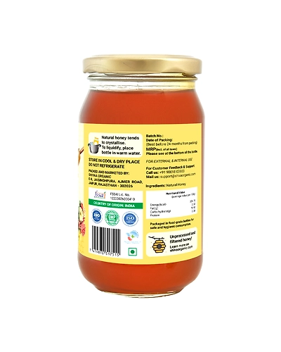 Shiva Organic Multi Flora Honey - Certified Organic 500g-1