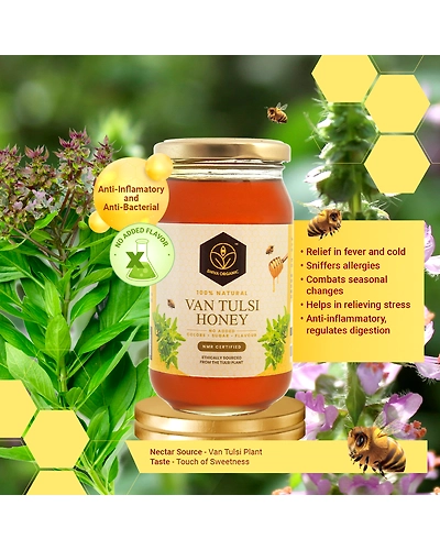 Shiva Organic Van Tulsi Honey 1kg-3