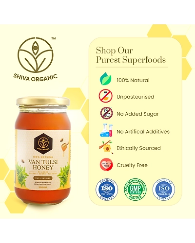 Shiva Organic Van Tulsi Honey 500g-4