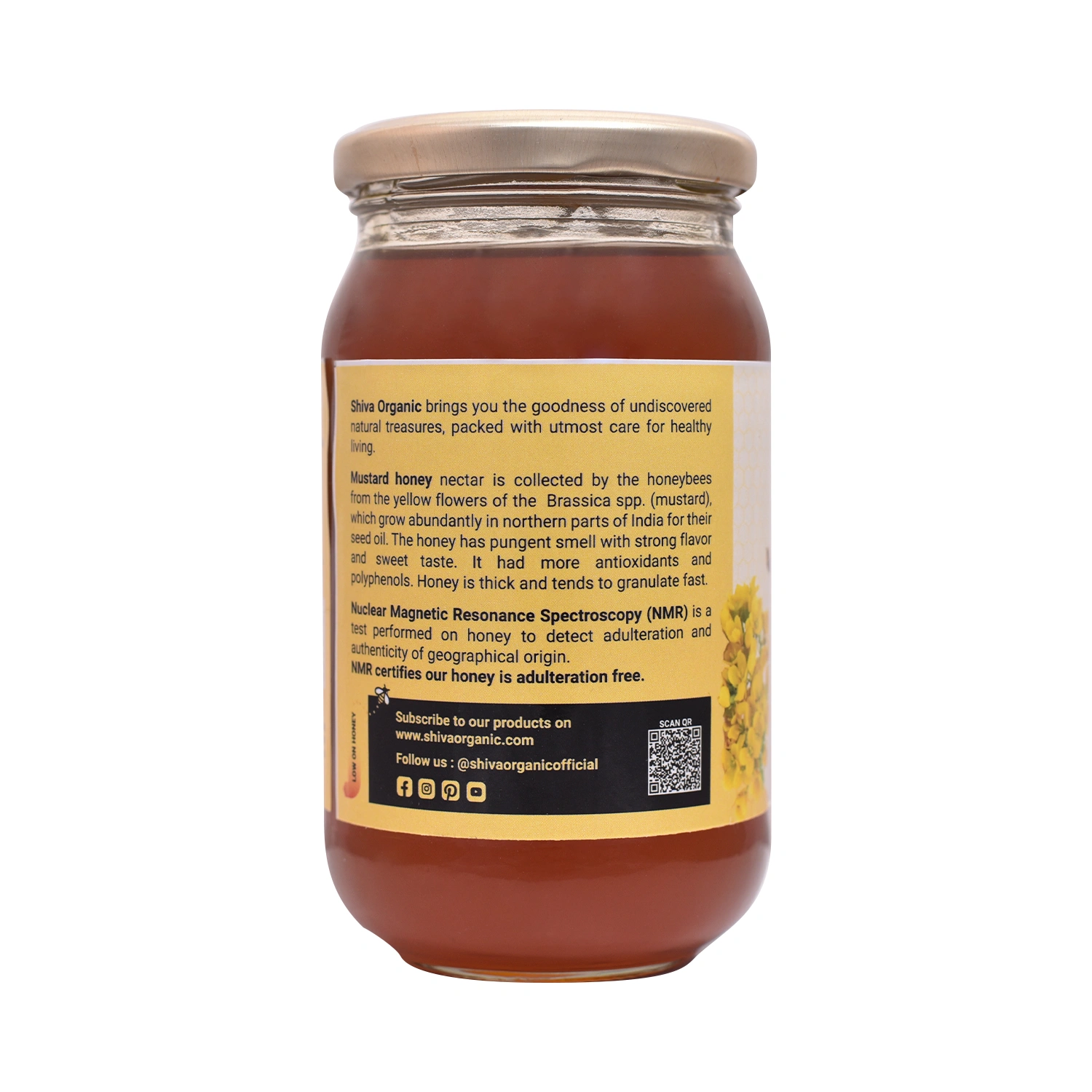 Shiva Organic Mustard Honey 500g-2