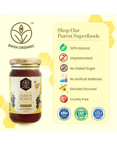 Shiva Organic Jamun Honey 250g-4