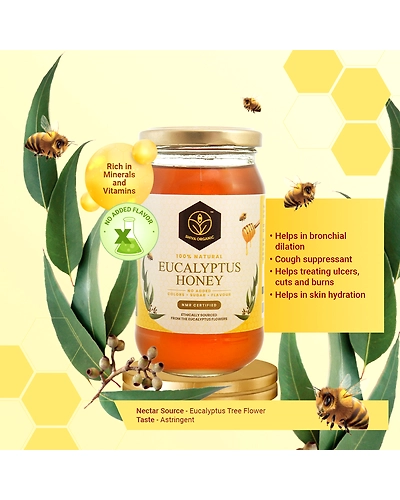 Shiva Organic Eucalyptus Honey 1kg-2