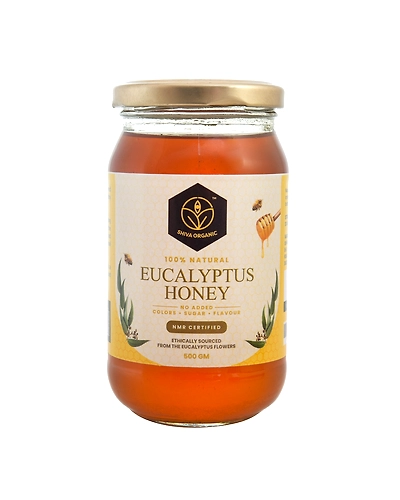 Shiva Organic Eucalyptus Honey 500g-SOHEUCI500G