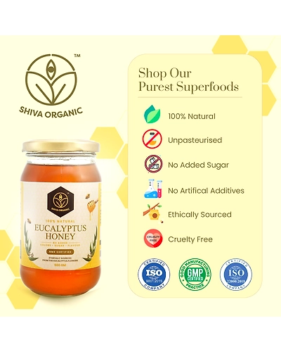 Shiva Organic Eucalyptus Honey 500g-4