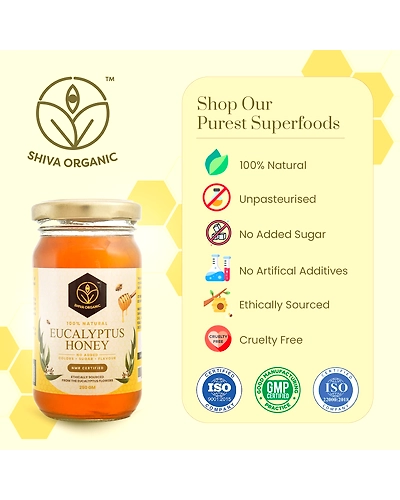 Shiva Organic Eucalyptus Honey 250g-4