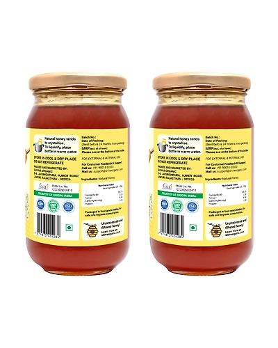 Shiva Organic Acacia Flower Honey 1kg-1