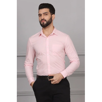 Baby Pink Formal Cotton Shirt