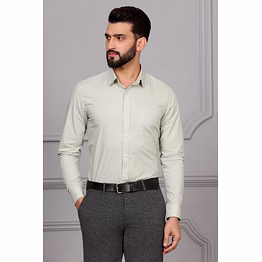 pastachio green formal cotton shirt