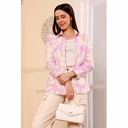 hibiscus carnation pink top