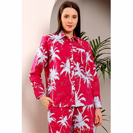 coconut carmine red co-ord set