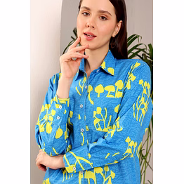 mushroom ocean blue co-ord set