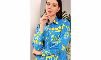 Mushroom Ocean Blue Co-ord set