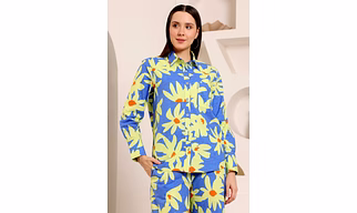 Lily Flower Dodger Blue Co-ord set