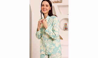 Hibiscus Print Artic Blue Co-ord set