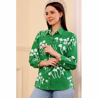 mushroom cool green top
