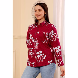 mushroom scarlet maroon top