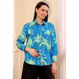 coconut french blue top