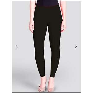 Viral Ultrasoft Premium Cotton Lycra Ankle Length Black Leggings For Women