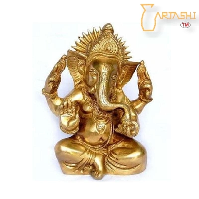 Ganesh statue brass
