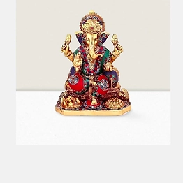ARTASHI Ganesh idol brass - Handcrafted Decorative Home Accent