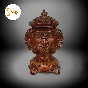 Corner decoration jar wood - Handcrafted Decorative Home Accent
