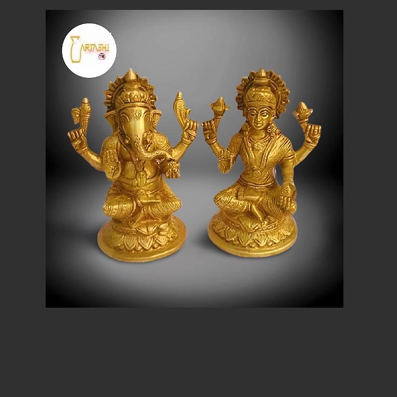 Ganesh Laxmi pair brass