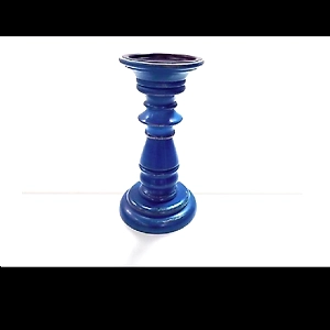Blue candle holder - Handcrafted Decorative Home Accent
