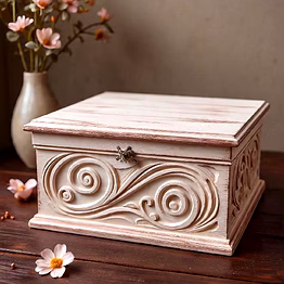 artashi vintage wood carving box