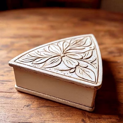 artashi triangular jewelry box