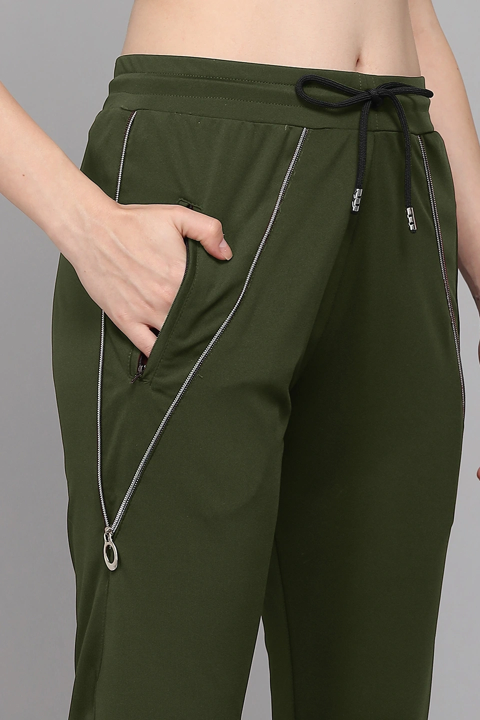 Zip Up Pant-30-32 (L)-Green-2