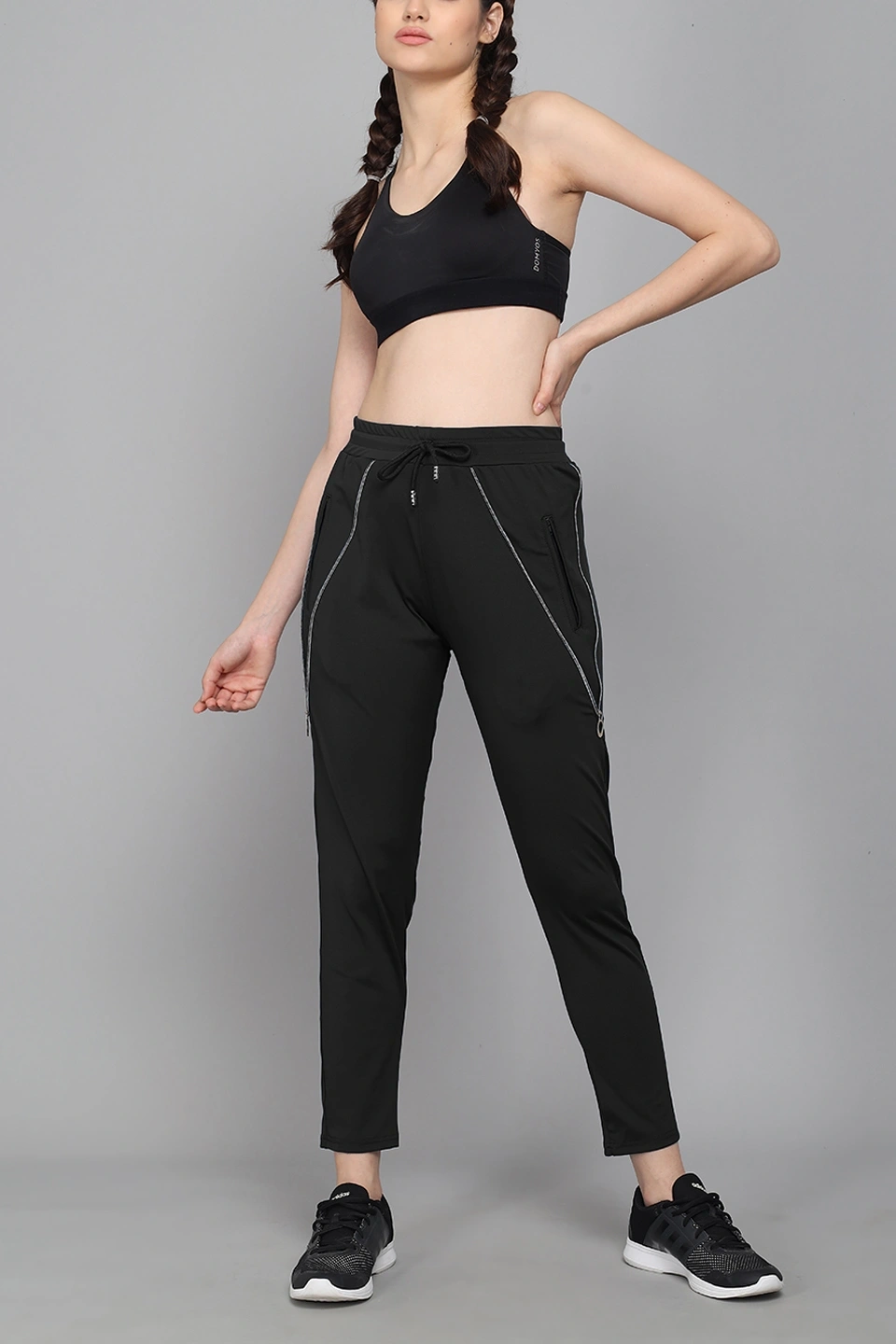 Zip Up Pant-Black-30-32 (L)-1