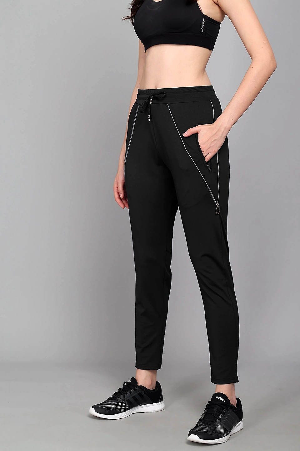 Zip Up Pant-Black-30-32 (L)-2