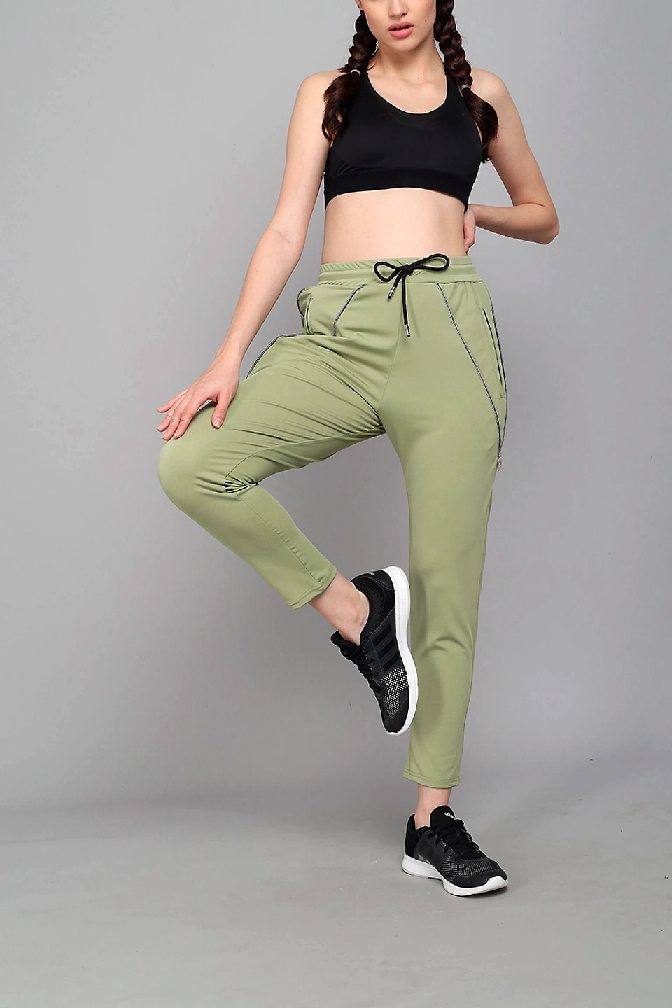 Zip Up Pant-Green-30-32 (L)-1